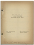 Moe Howard's 30pp. Script Dated May 1940 for The Three Stooges Film ''No Census, No Feeling'' -- Slight Dampstaining, Else Very Good